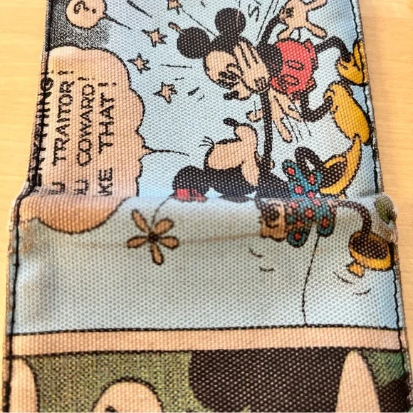 Vintage Disney Comic-Print Mickey Mouse Wallet – Light Blue - Picture 8 of 8